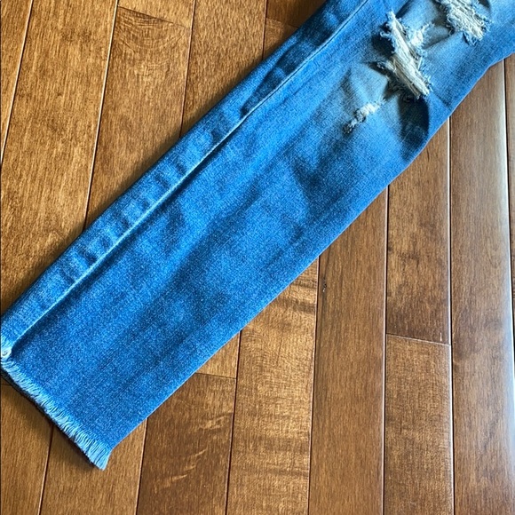 High rise skinny distressed denim - Picture 3 of 5